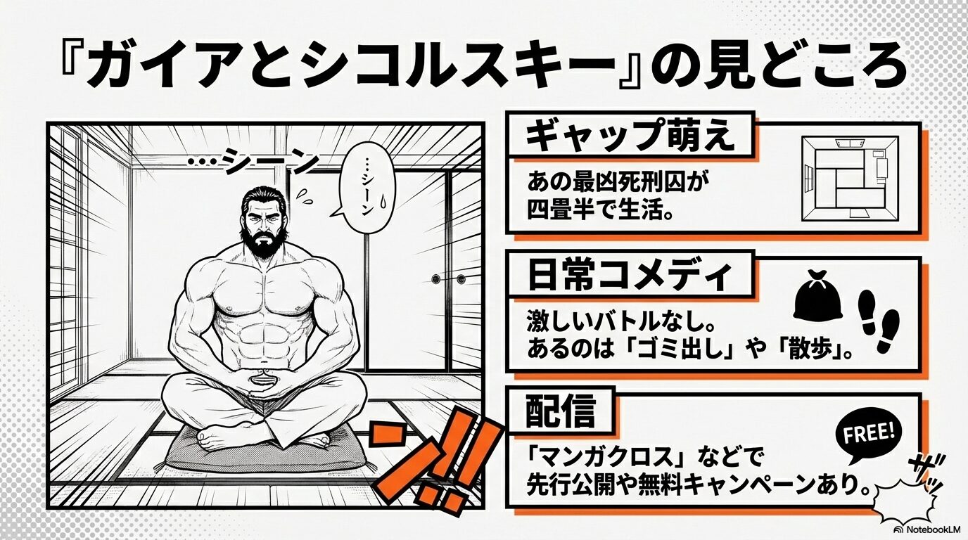 最凶死刑囚が四畳半で生活する日常コメディとしての魅力とマンガクロスでの配信情報