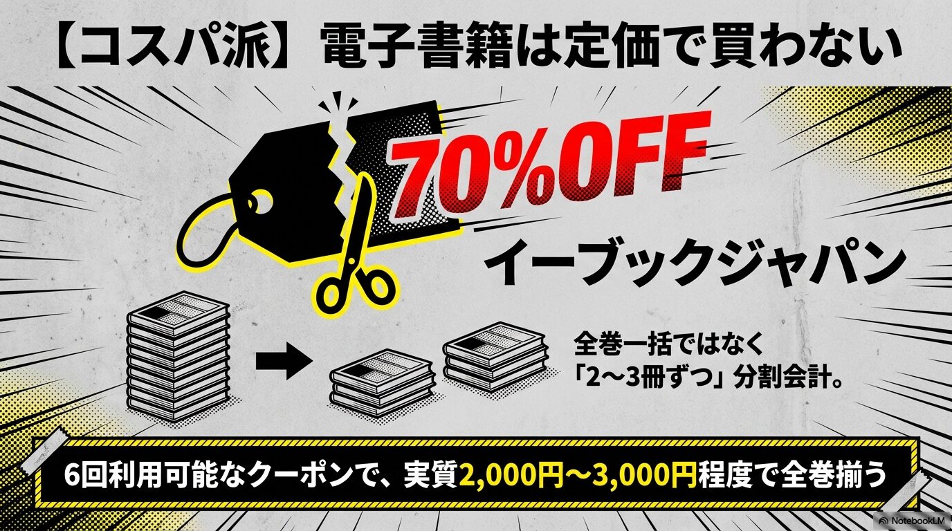 【コスパ派】電子書籍は定価で買わない