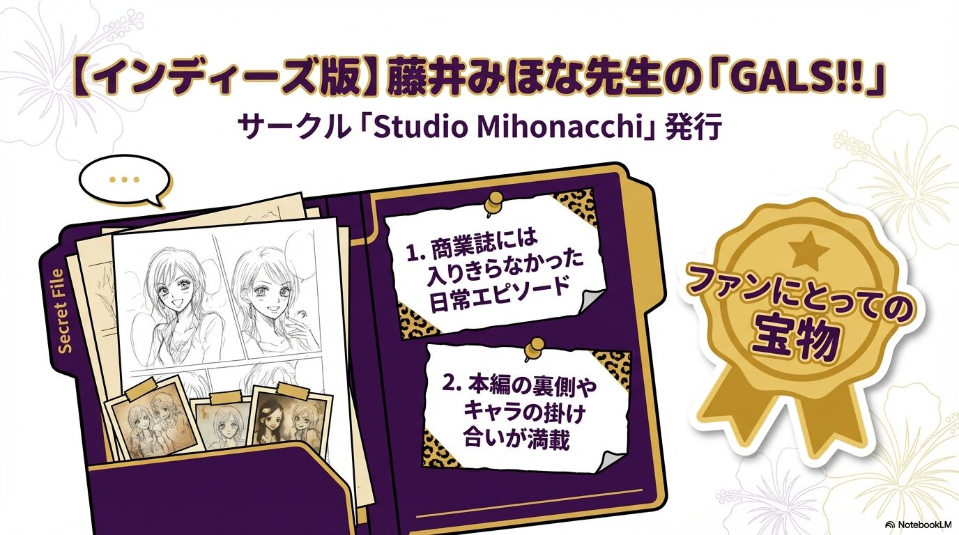 サークル「Studio Mihonacchi」発行のインディーズ版GALS!!アンソロジーの魅力を紹介。日常エピソードや本編の裏側が満載。