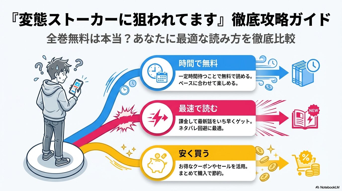変態ストーカーに狙われてますの無料・最速・安く読む方法の比較概要スライド