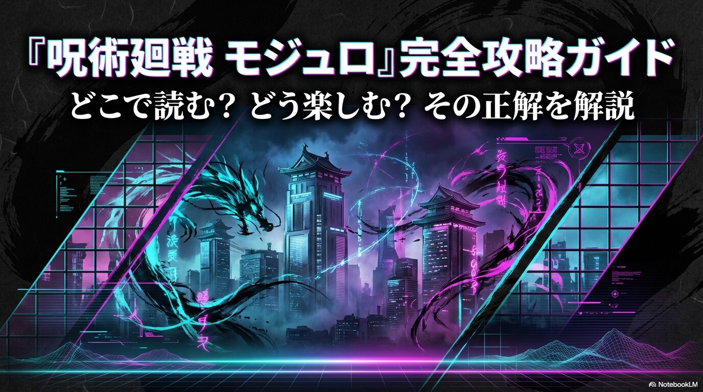 呪術廻戦モジュロの読み方や楽しみ方を解説する完全攻略ガイドの表紙スライド