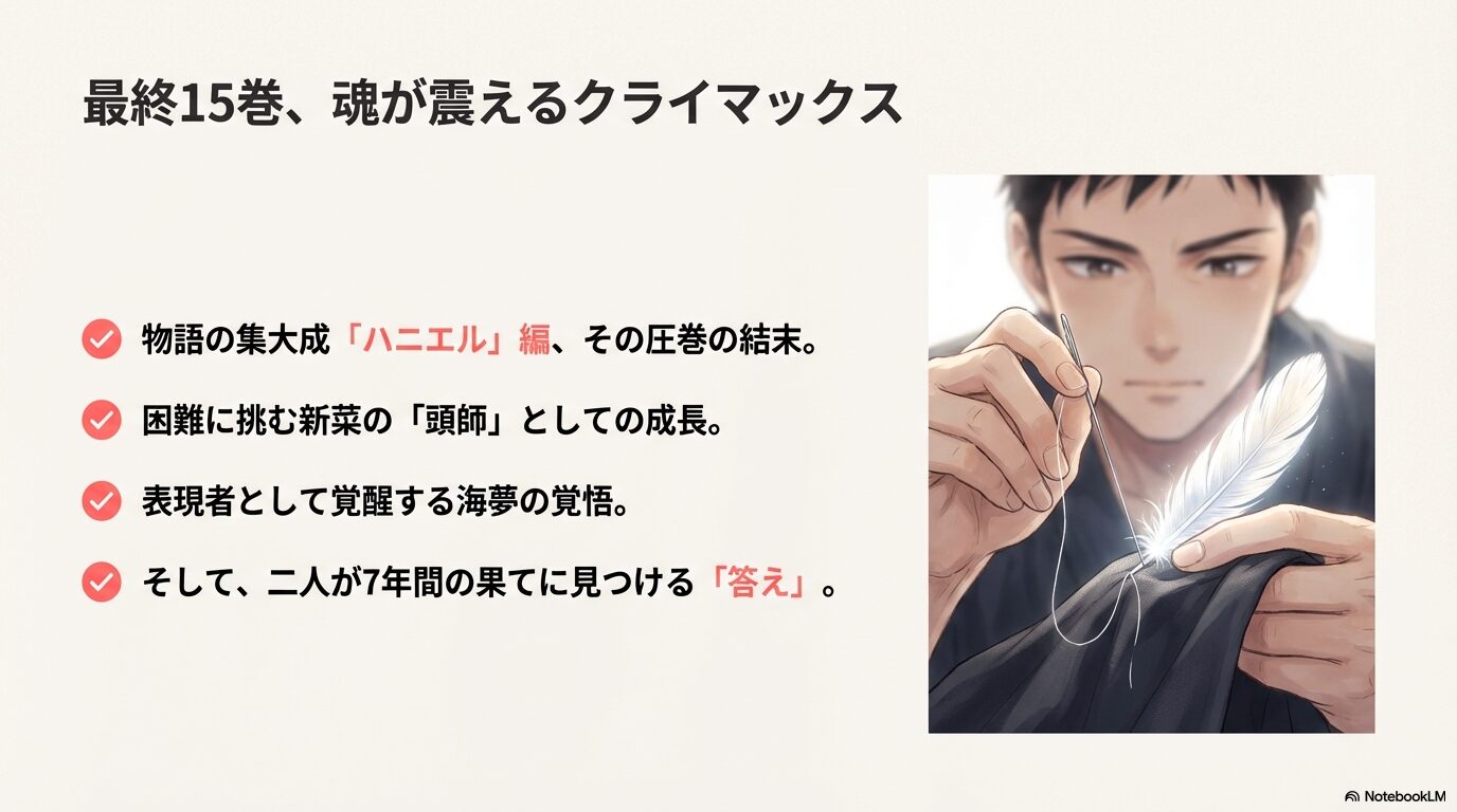 着せ恋最終巻の見どころ!ハニエル衣装と五条新菜の頭師としての覚醒