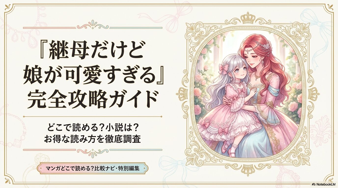 継母だけど娘が可愛すぎるのどこで読めるか、小説版やお勧めの読み方を調査した攻略ガイドの表紙画像。