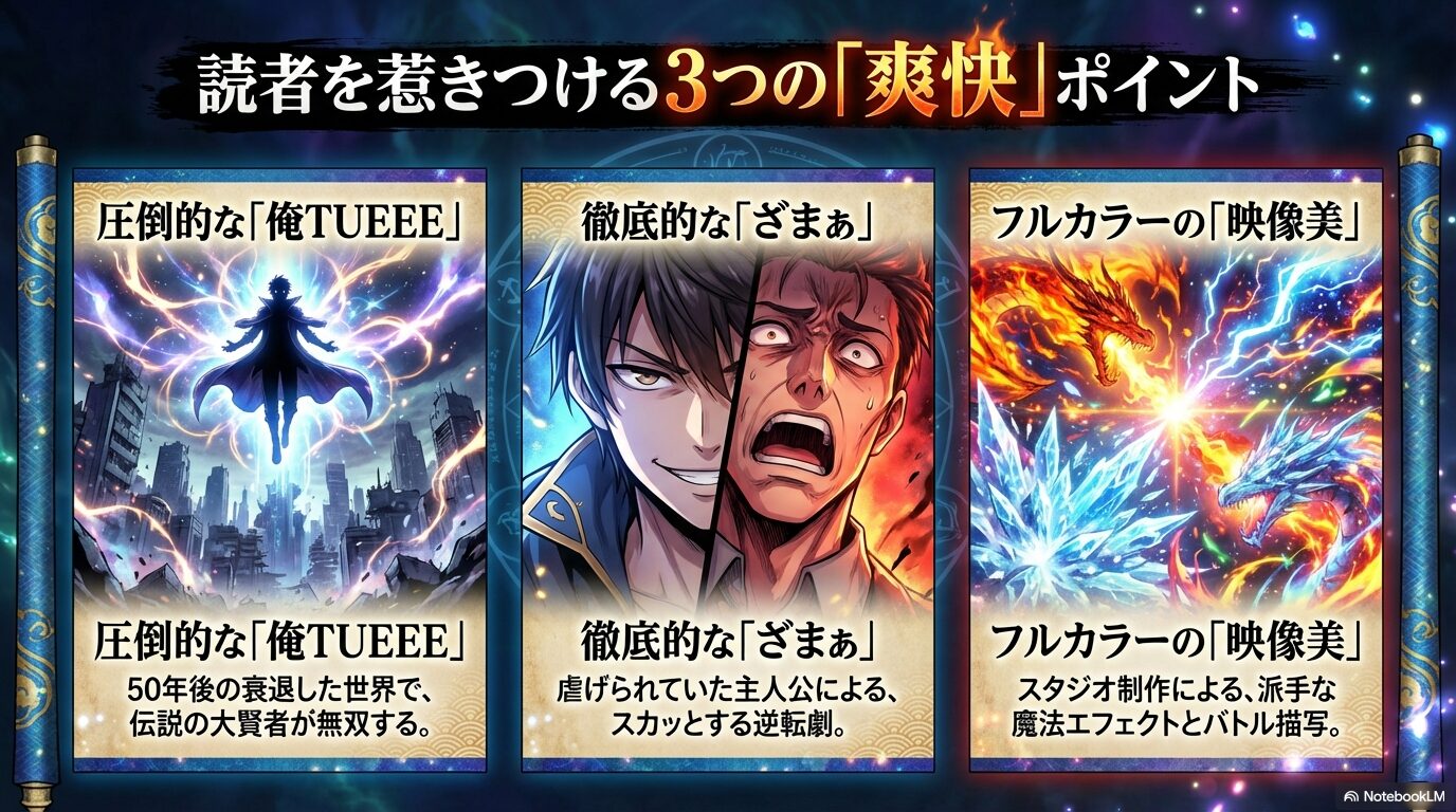 魔力9999万全属性使いの大賢者:読者を惹きつける3つの爽快ポイント