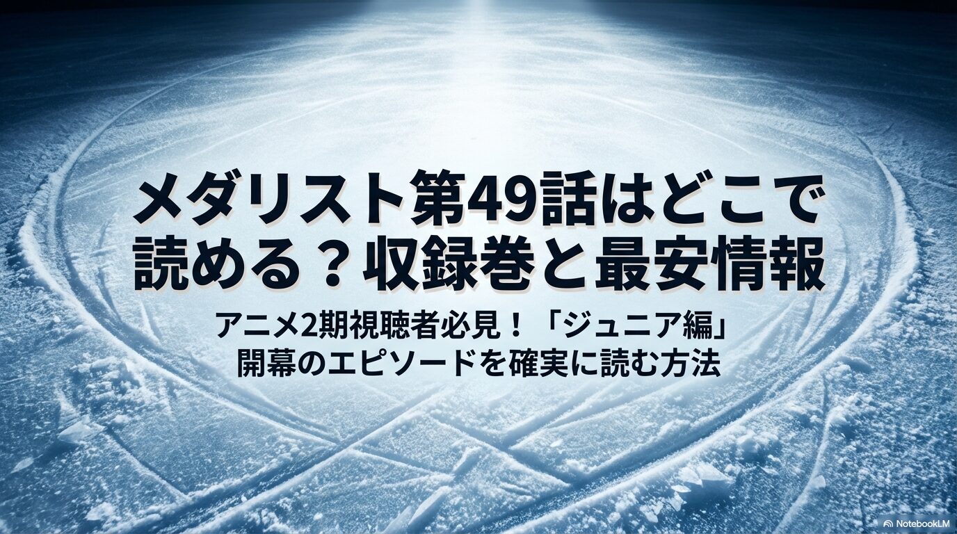 メダリスト第49話はどこで読める？収録巻と最安情報のスライド