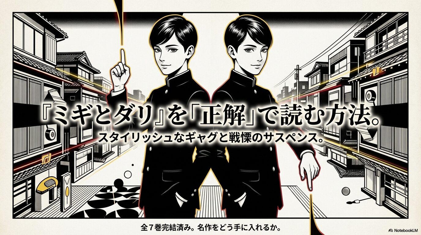 ミギとダリ』を正解で読む方法。全7巻完結済みの名作を手に入れるためのガイド。