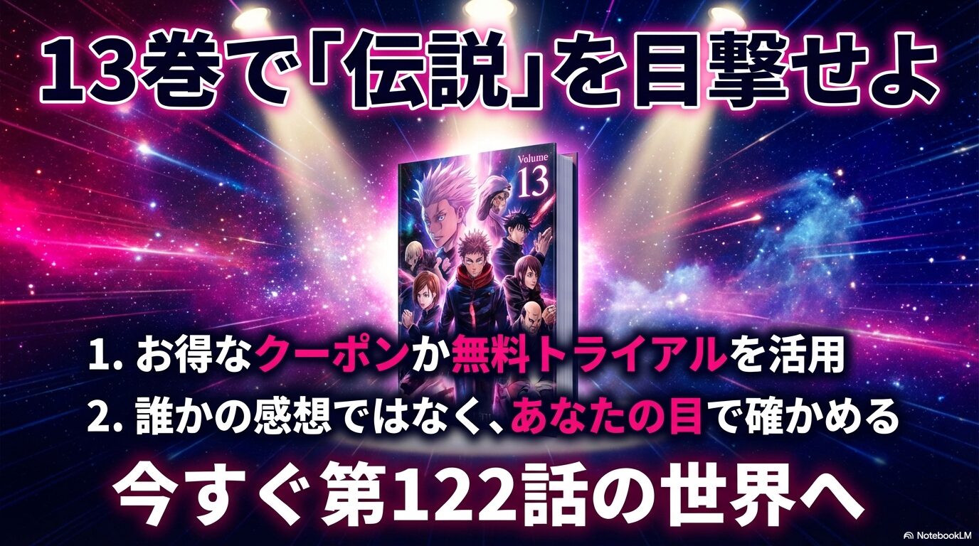 結論：13巻で伝説を目撃するためのステップ