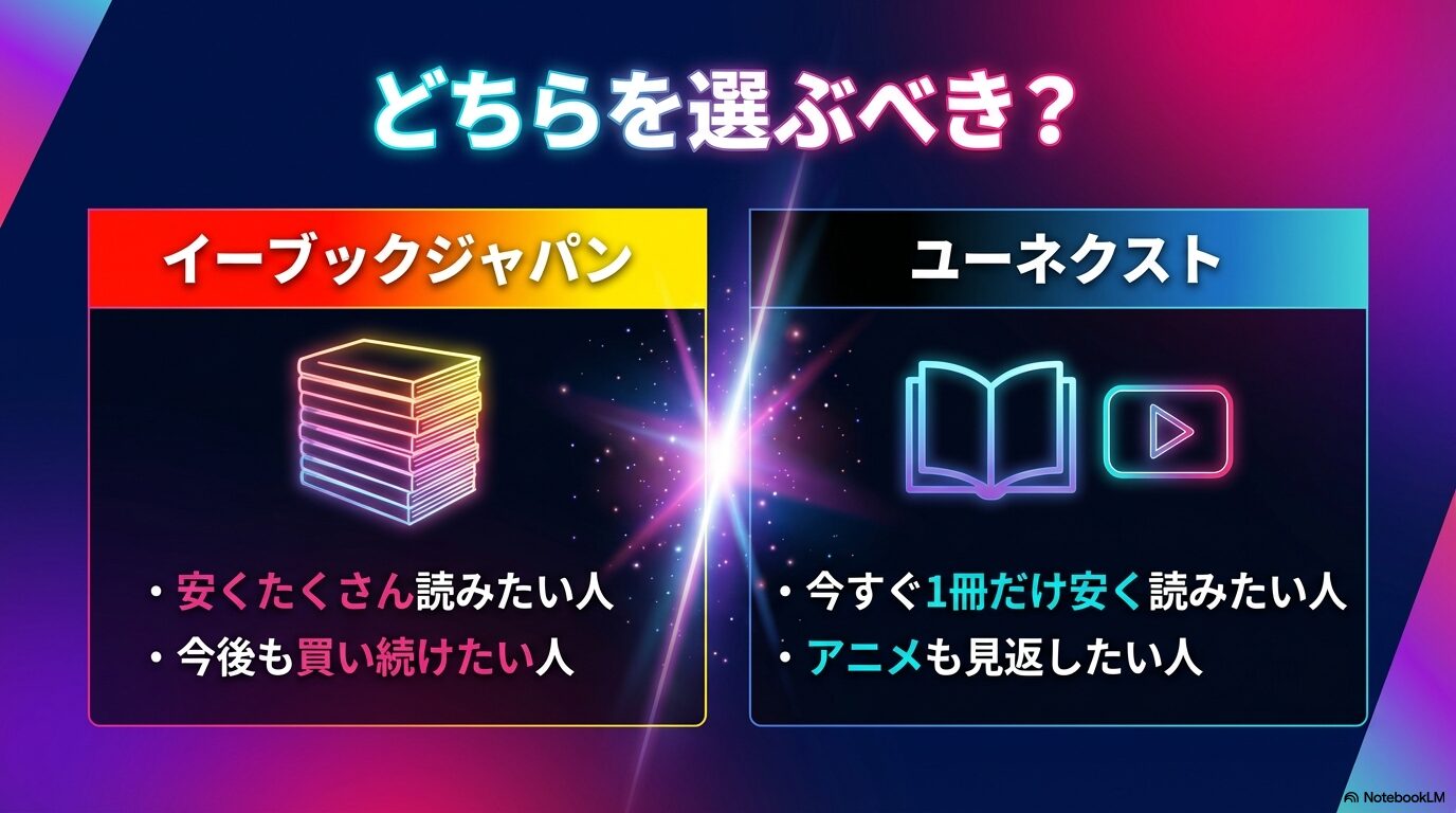 電子書籍ストアの選び方比較