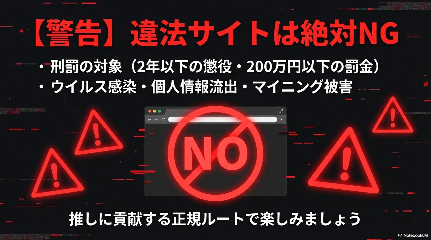 違法サイト利用の危険性と警告