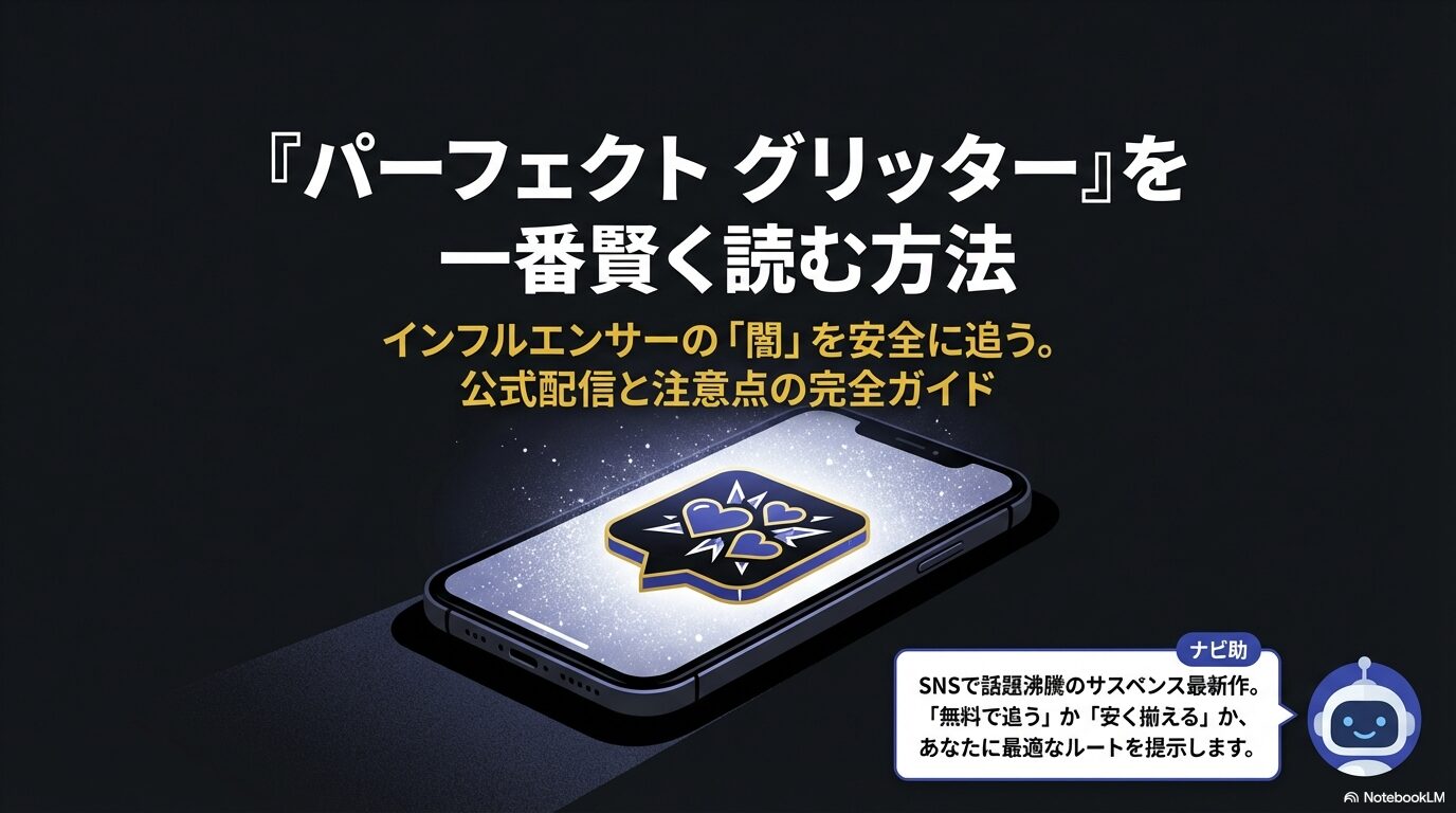 パーフェクトグリッターを無料で追う、または安く揃えるための最適ルートを案内するナビ助の紹介スライド。