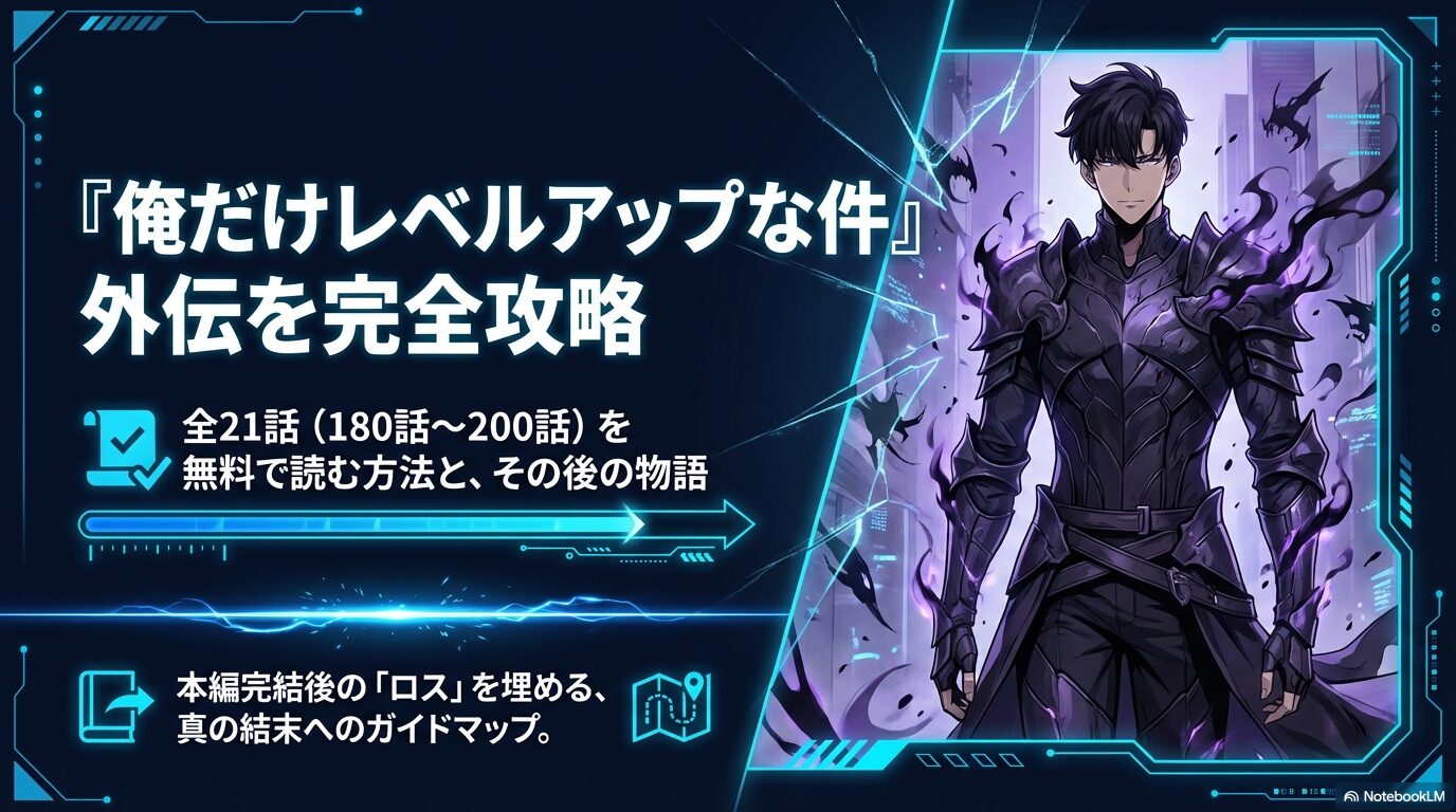 『俺だけレベルアップな件 外伝』の全21話を無料で読む方法と真の結末への案内を示すガイドマップ。