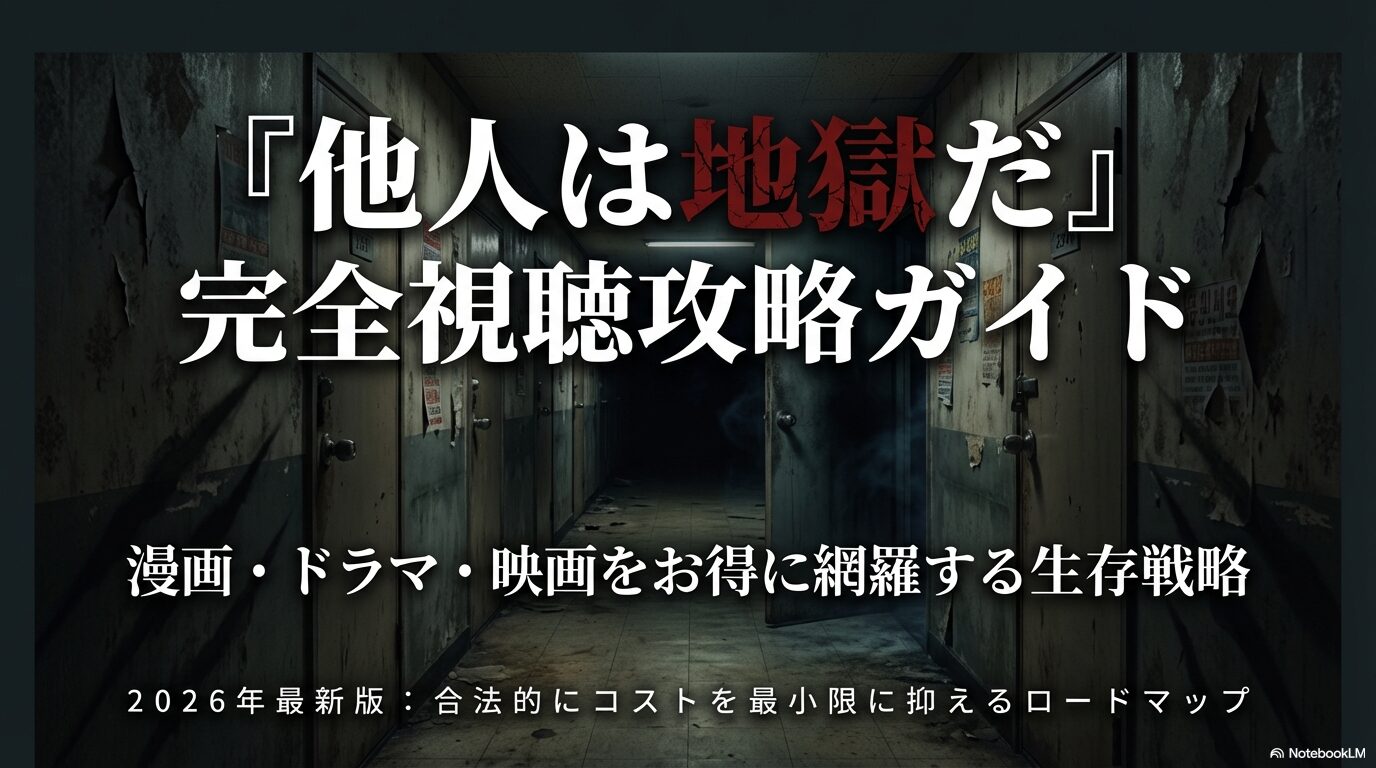 他人は地獄だの漫画・ドラマ・映画をお得に網羅する2026年最新版視聴攻略ガイドの表紙