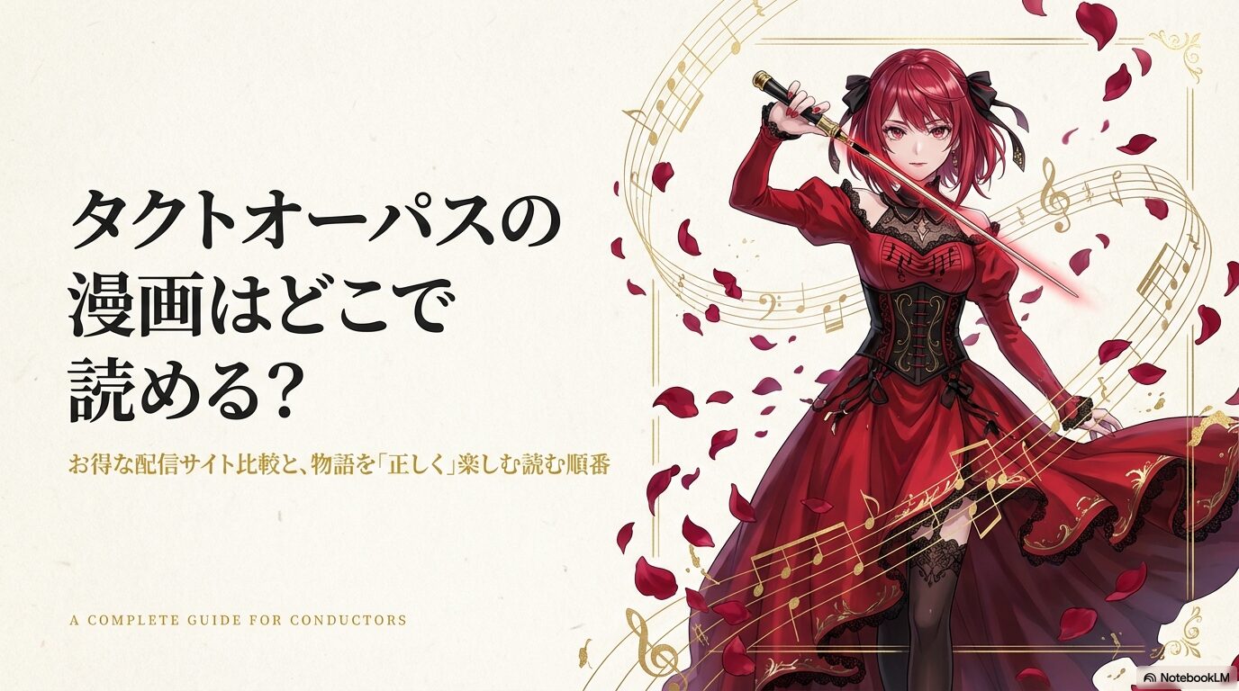 タクトオーパスの漫画はどこで読める?配信サイト比較と読む順番の完全ガイド