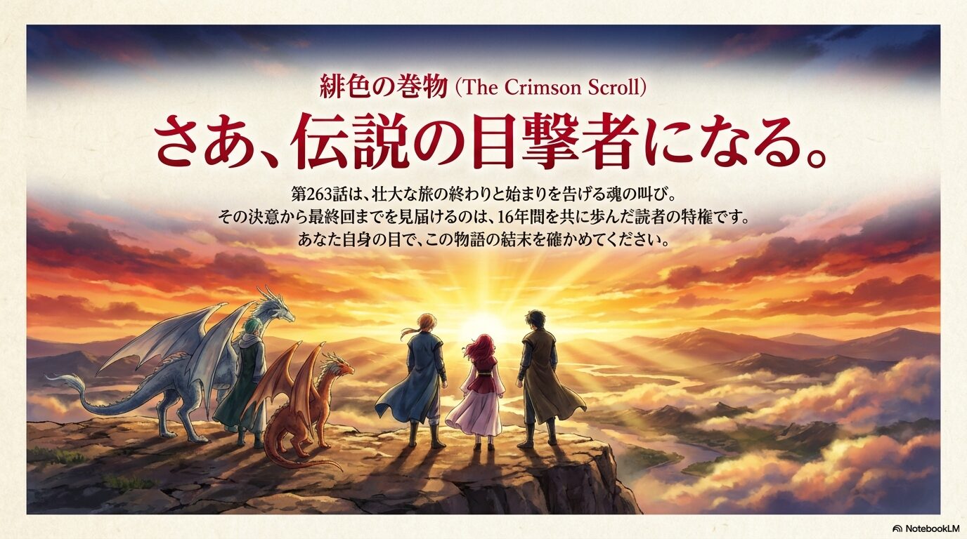 暁のヨナ完結。16年の旅路の結末と第263話の重要性についてのメッセージ