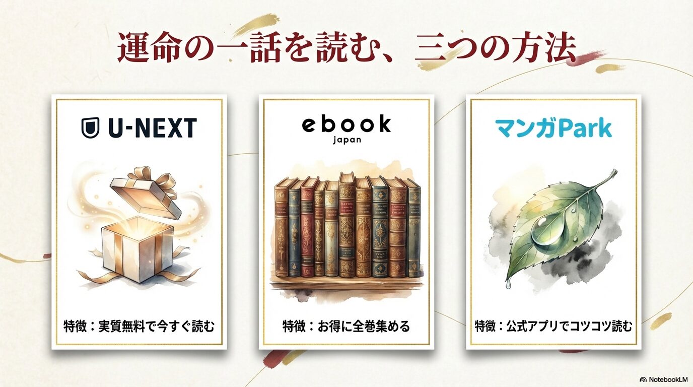 暁のヨナ263話を読む3つの方法比較:U-NEXT・ebookjapan・マンガPark