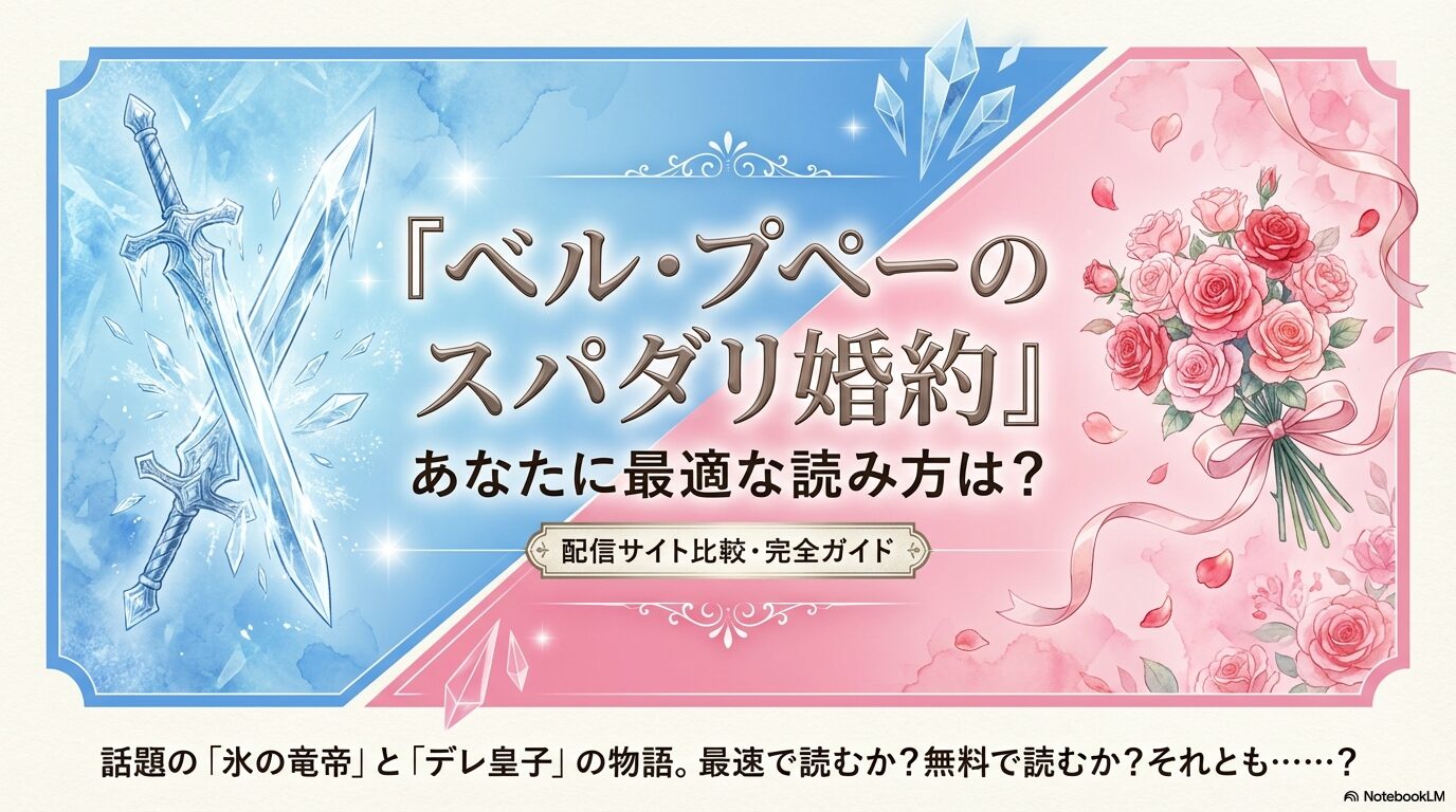 ベル・プペーのスパダリ婚約の最適な読み方を紹介する配信サイト比較完全ガイドのアイキャッチ資料