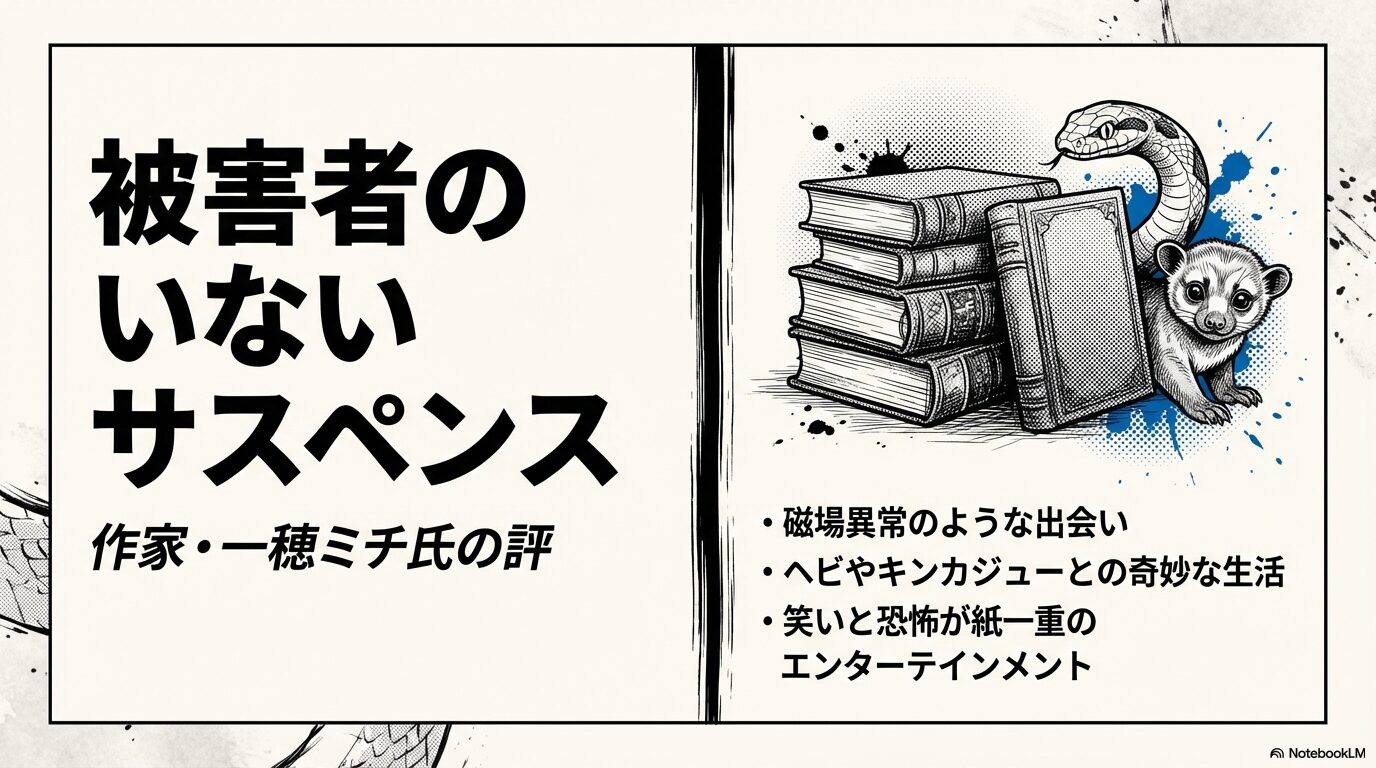 作家・一穂ミチ氏が「被害者のいないサスペンス」と評した壇蜜の漫画の魅力を伝えるスライド