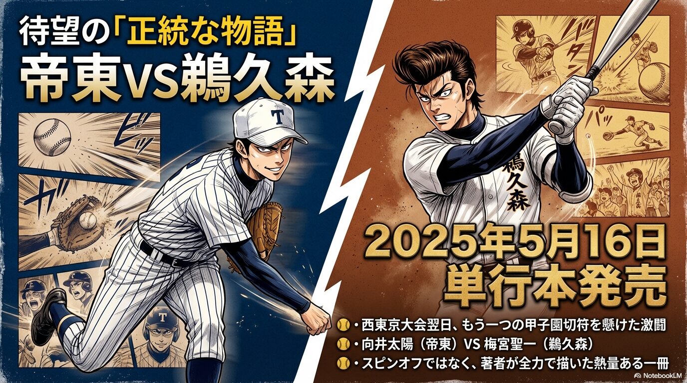 2025年5月16日発売のダイヤのA外伝「帝東VS鵜久森」の単行本詳細スライド 
