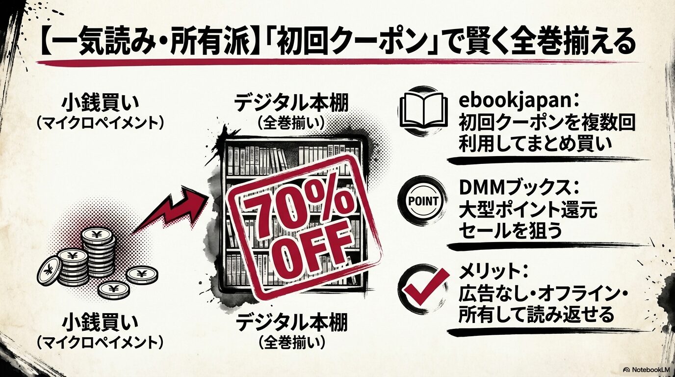 第一部「ケンガンアシュラ」から第二部「ケンガンオメガ」へ進むべきルールを図解。いきなりオメガを読むのはネタバレ防止のためNGと警告。
