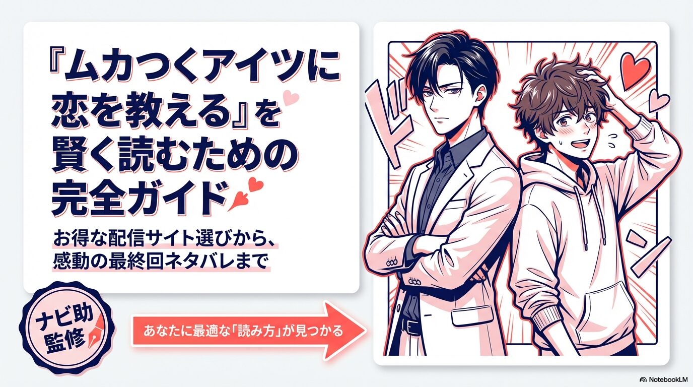 漫画『ムカつくアイツに恋を教える』をお得に読むための配信サイト比較やネタバレを含む完全ガイドの表紙スライド