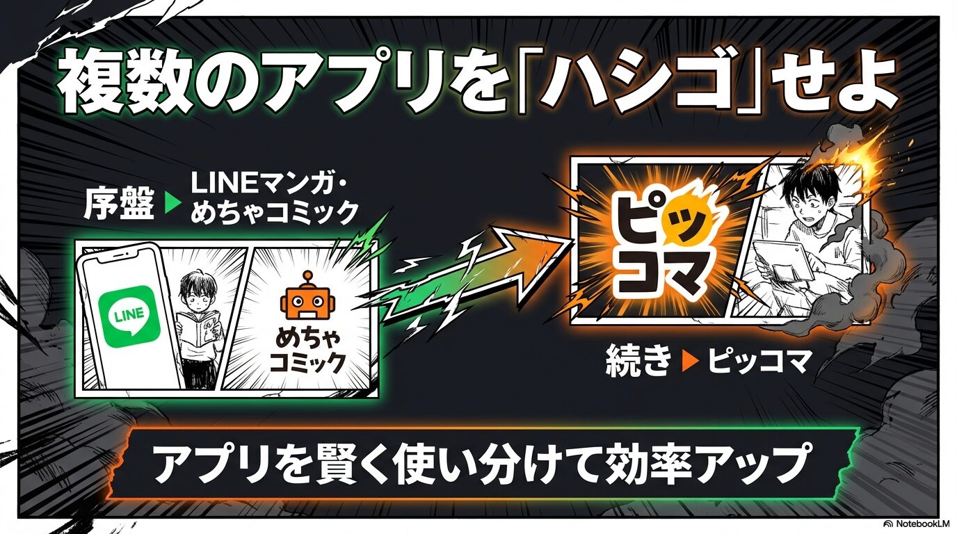 複数アプリ併用による効率的な無料閲覧